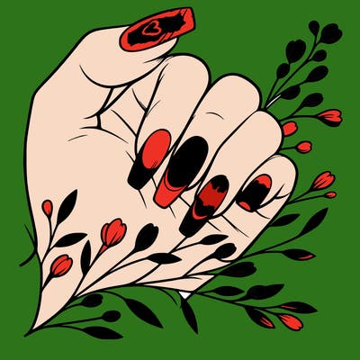 nails with french tip