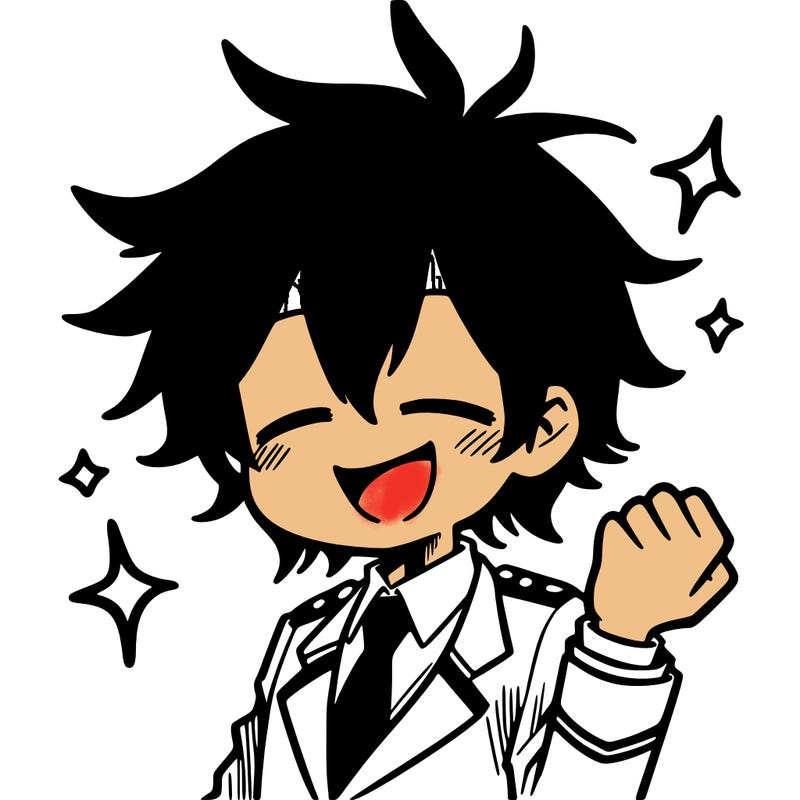 manga character that's happy