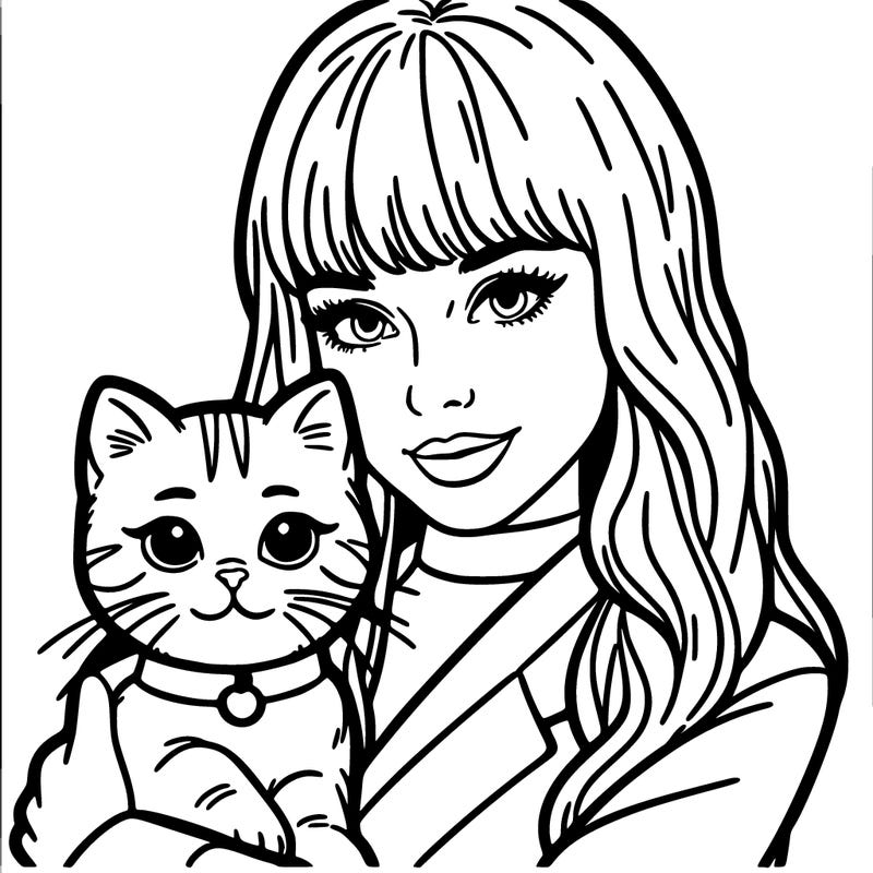 taylor swift with her cat