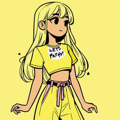 girl in a cute crop top