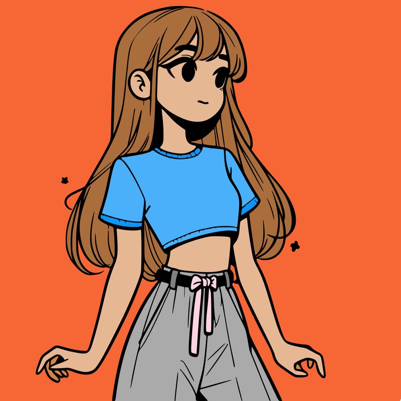 girl in a cute crop top