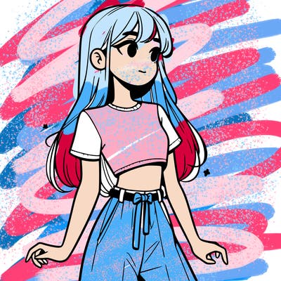 girl in a cute crop top