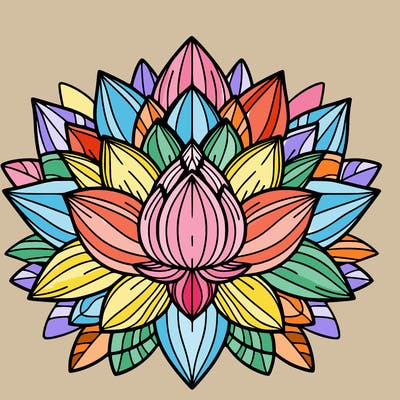lotus flower mandala