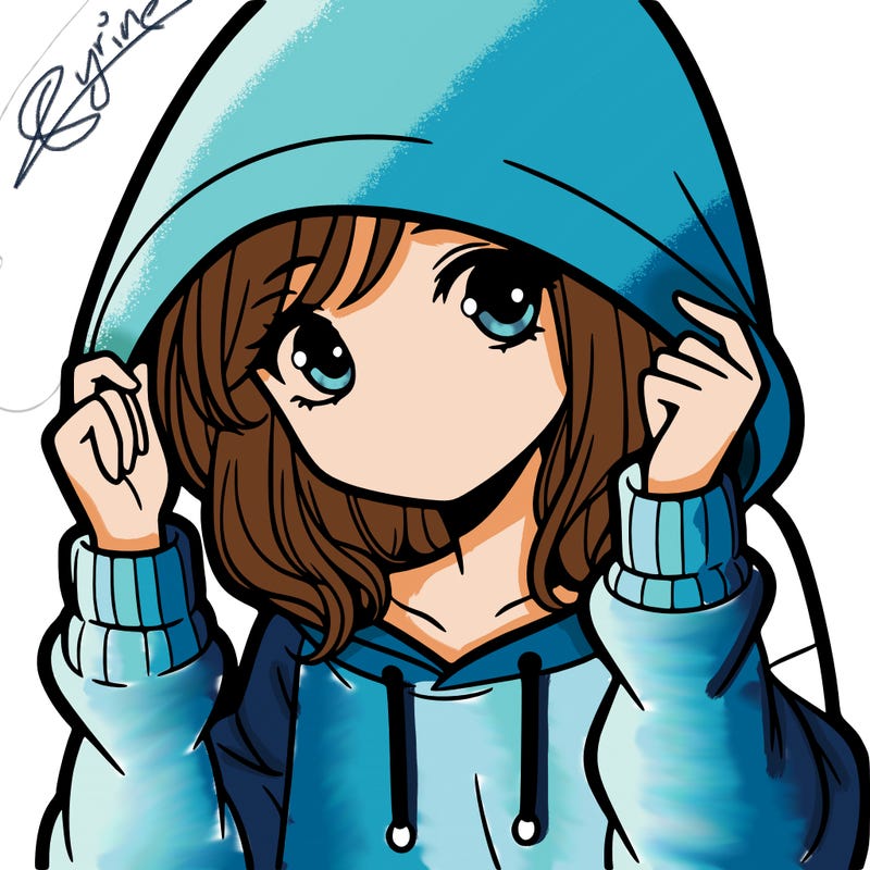 girl with hoodie