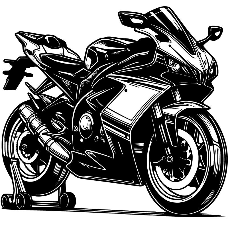 realistic cool sports bike