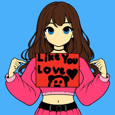 girl holding a blank sign in a long sleeve crop top