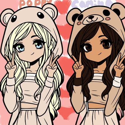 teen girl in animal costume