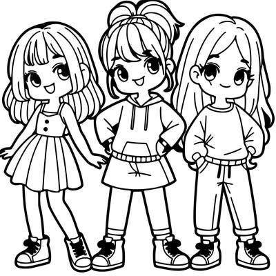 three girls