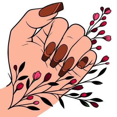 nails with french tip