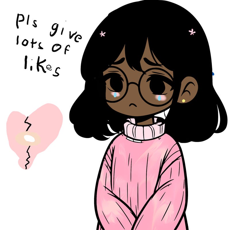 sad girl with glasses in a sweater