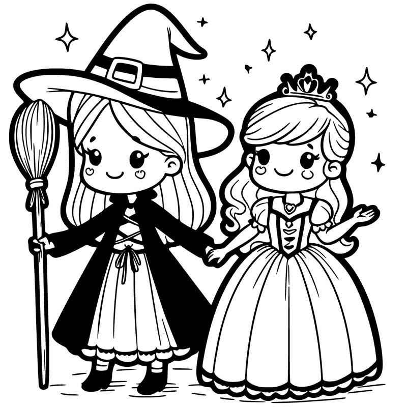 witch with a princess