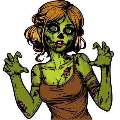 realistic zombie girl