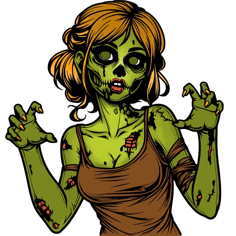 realistic zombie girl