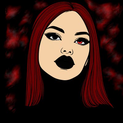 realistic woman with full lips