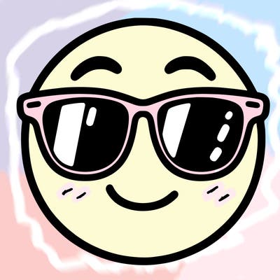 emoji with sunglasses