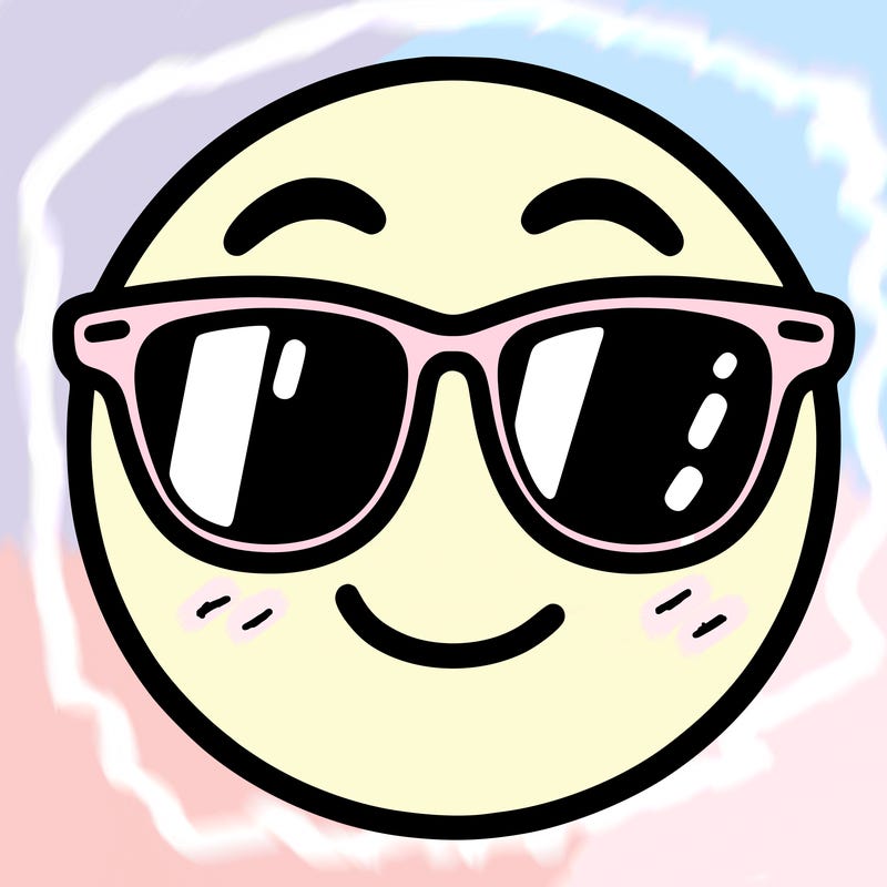 emoji with sunglasses