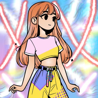 girl in a cute crop top