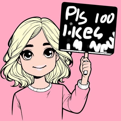 realistic girl holding up a sign