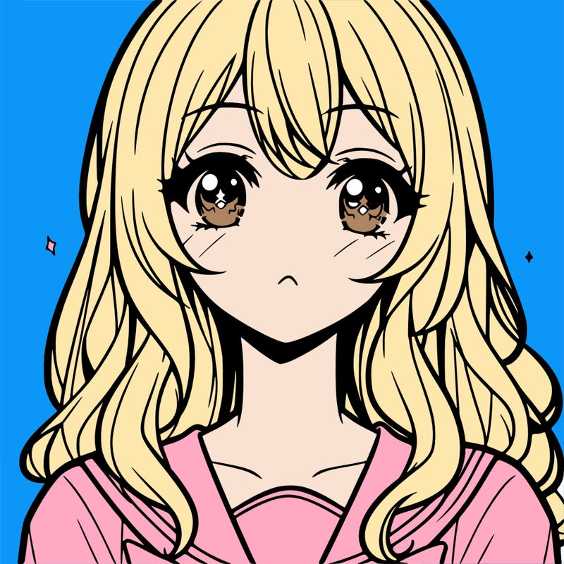 anime girl with lips