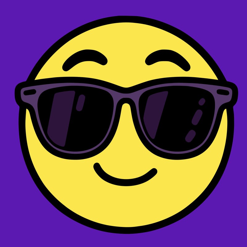 emoji with sunglasses