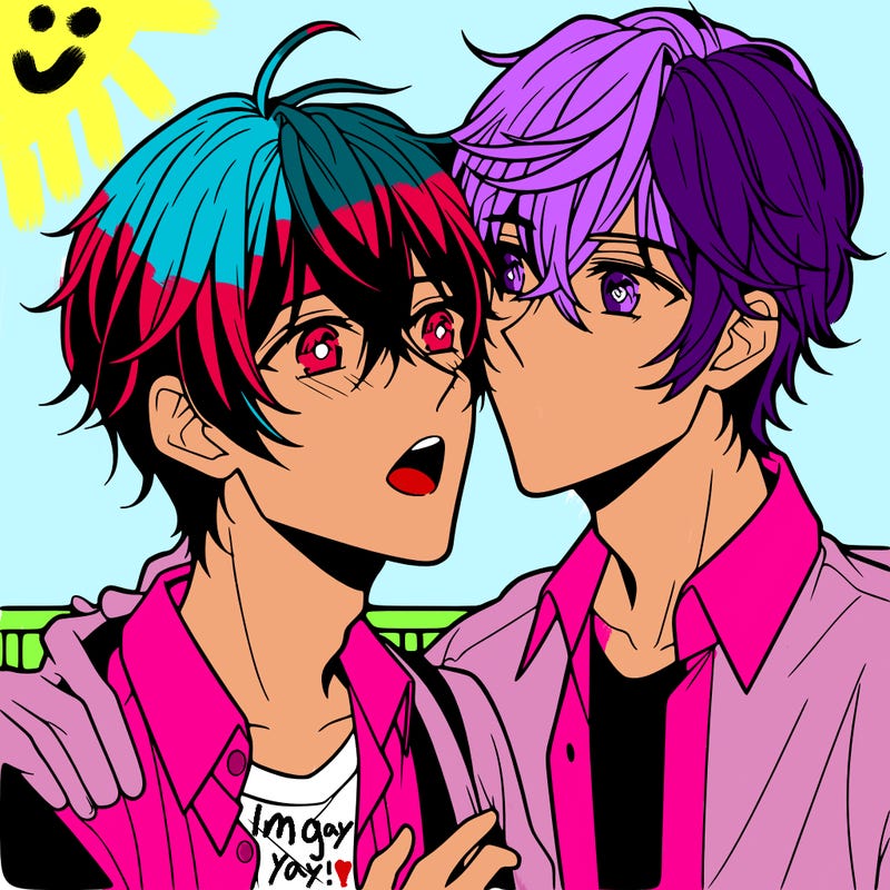 anime boys being gay
