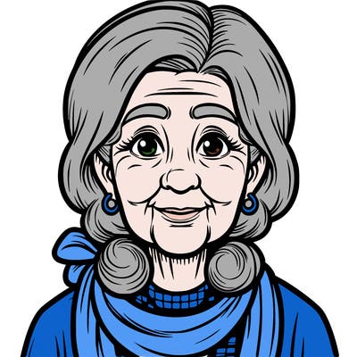realistic old ladey