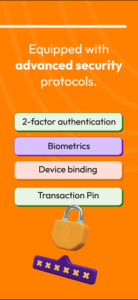 Zedvance: Loans & Bills - Zedvance app security features including biometrics and two factor authentication