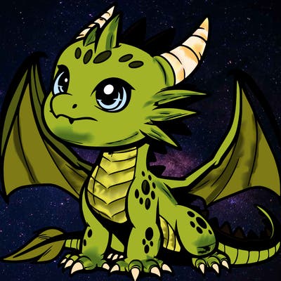 fierce baby night dragon
