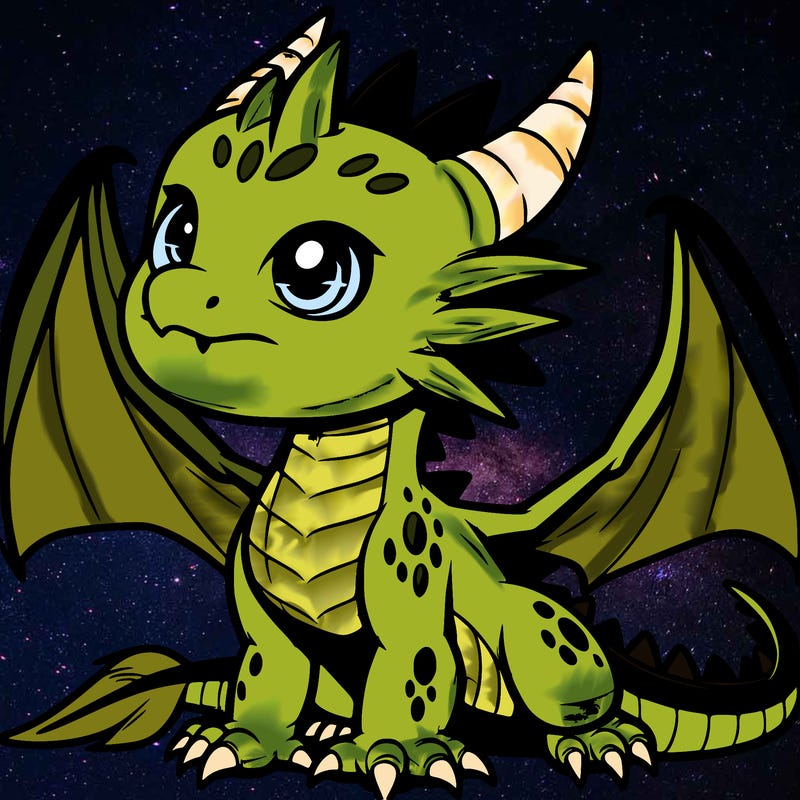 fierce baby night dragon
