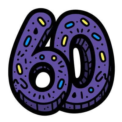 the number 60