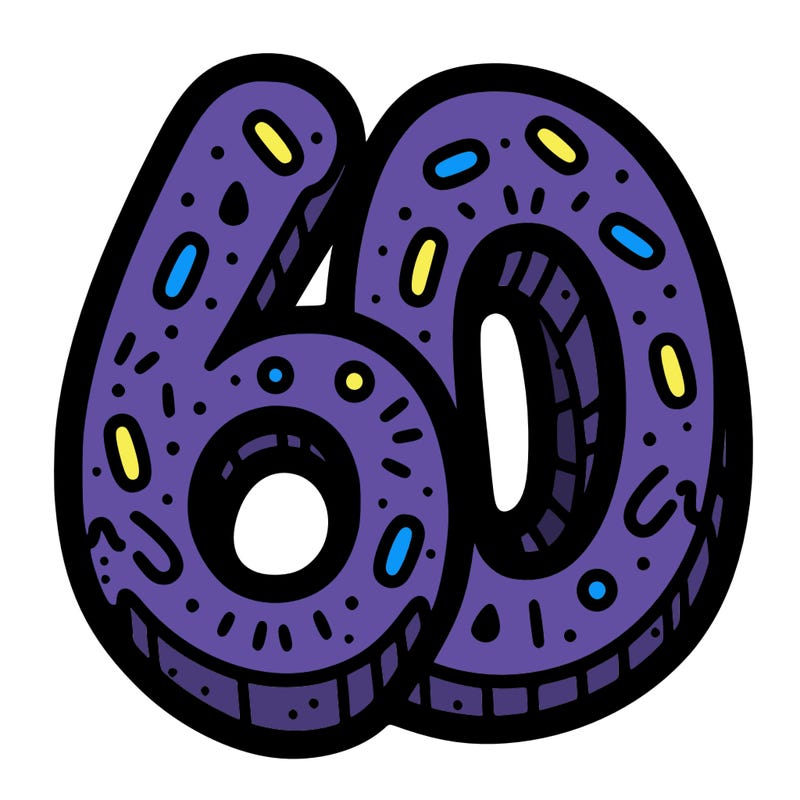 the number 60