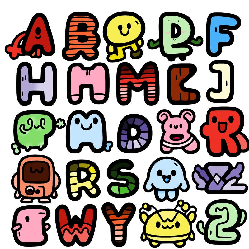 alphabet letters