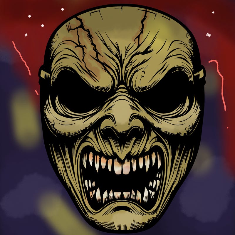 realistic scary halloween mask