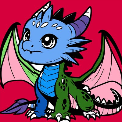 fierce baby night dragon