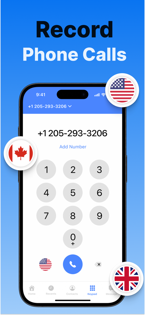 Second Phone Number . 2nd Line - Keypad and call recording feature in the Second Phone Number app