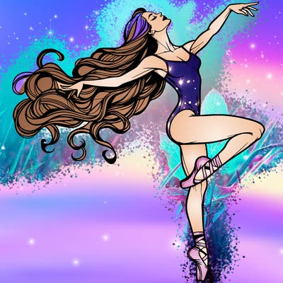 realistic woman dancer