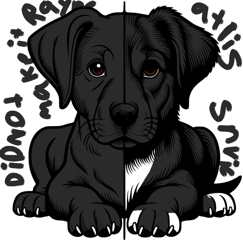 realistic dog split picture