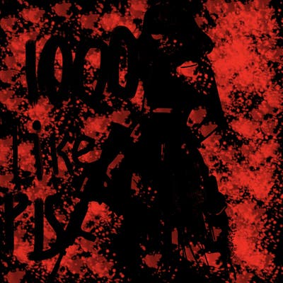 a dangerous girlcrop top and baggy jeans with a rifle in her hand