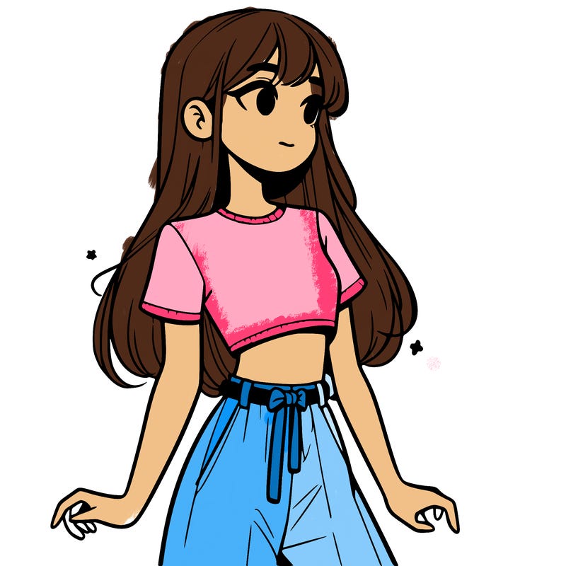 girl in a cute crop top