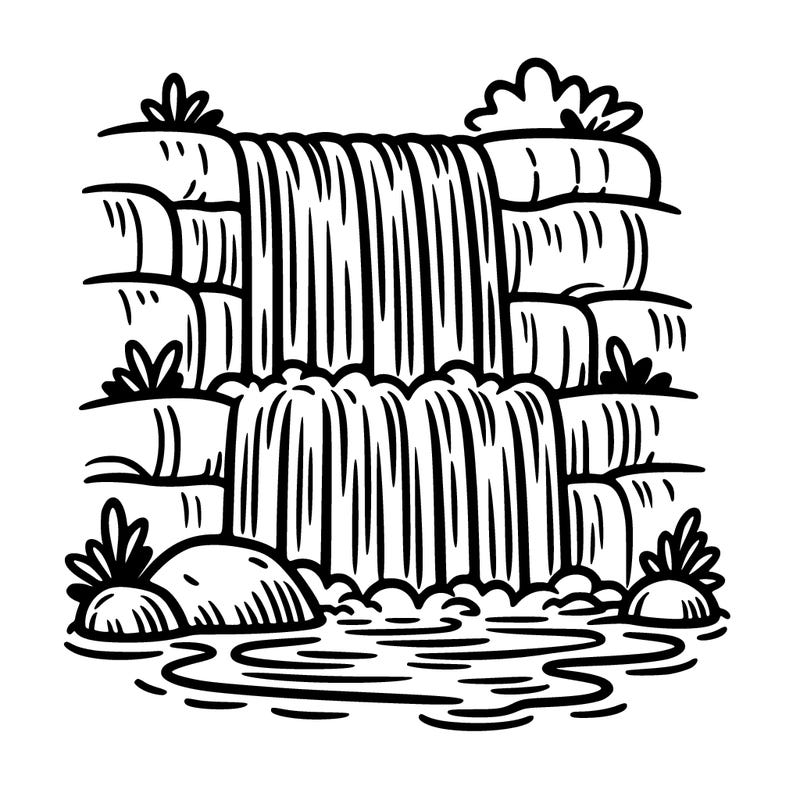 a water fall