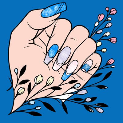 nails with french tip