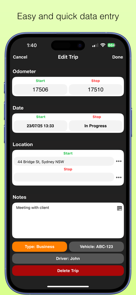 Travel Logs - Vehicle Logbook - Business App | MWM