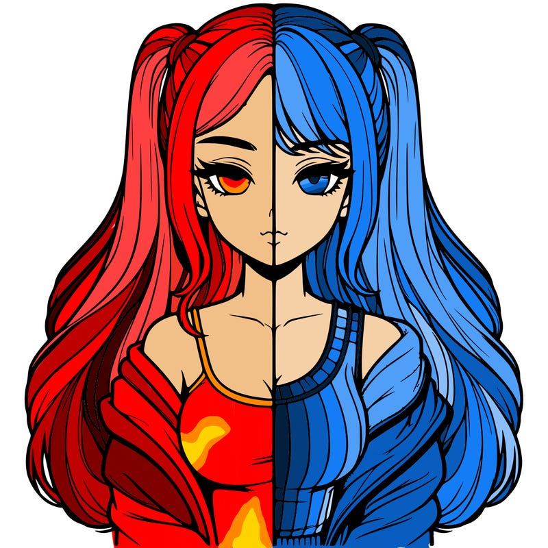 realistic girl split