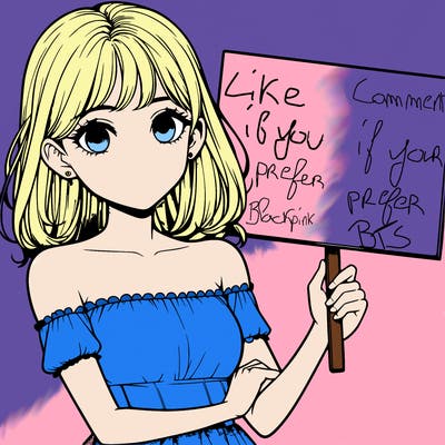 realistic pretty girl holding blank sign