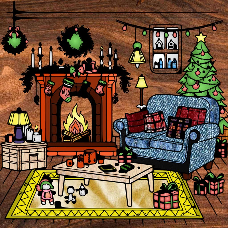 christmas livingroom