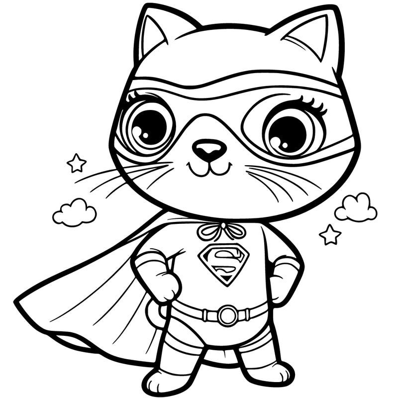 superhero cat