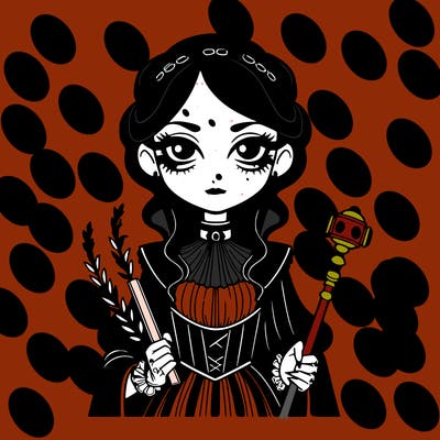 a goth and criminal girl