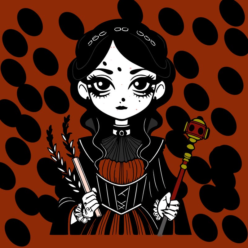 a goth and criminal girl