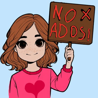 realistic girl holding up a sign