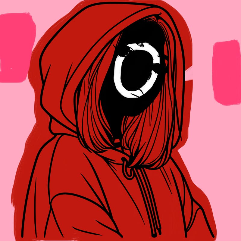 a realistic girl in a hoodie